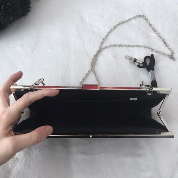 Lulu Townsend Woven Clutch Black Classic Chic - Picture 5 of 11